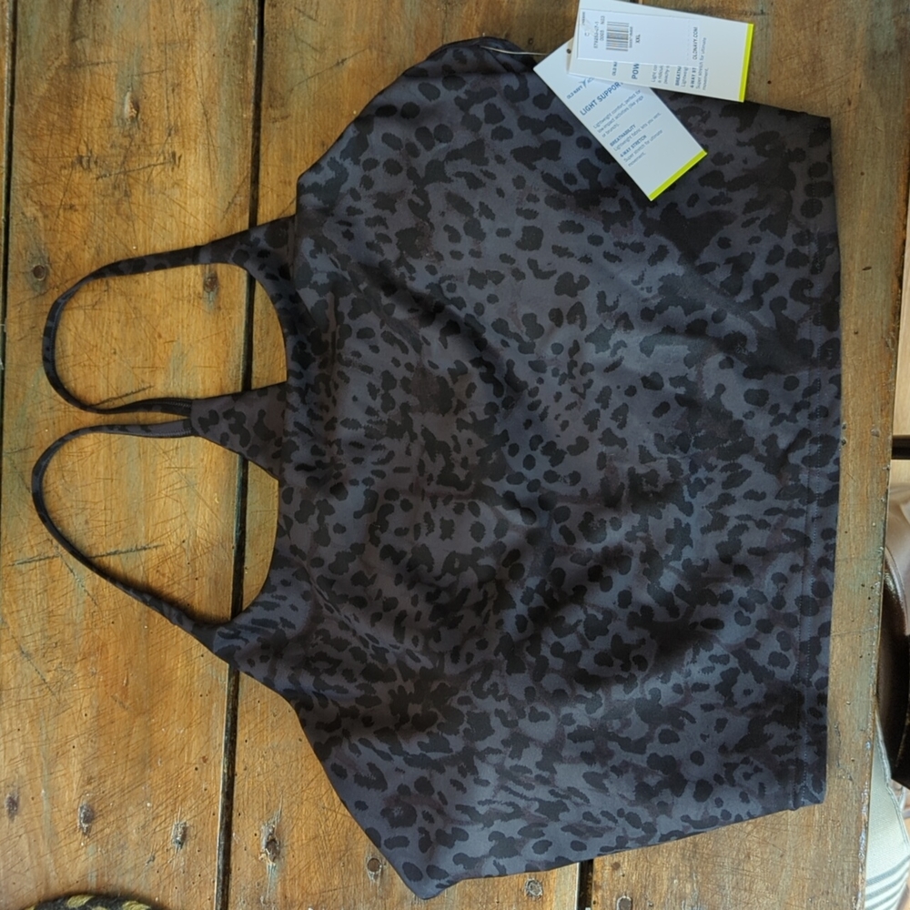 Long line crop top/sports bra